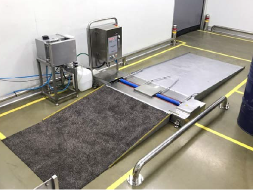 cart wheel cleaner machine for cleanrooms